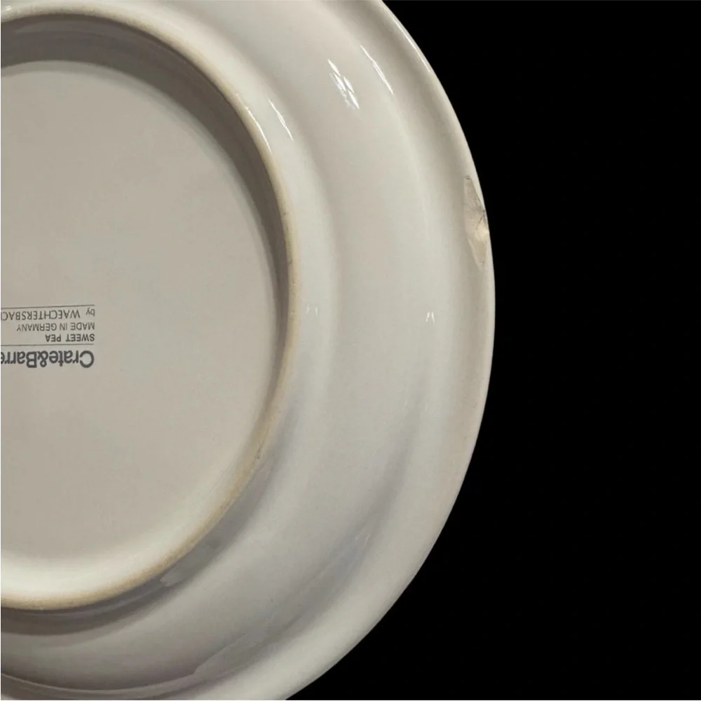 Crate & Barrel Waechtersbach Sweet Pea Salad Plate - China Dinnerware - set of 4
